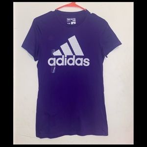 NEW Purple The Go-To Tee Adidas Shirt